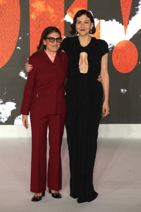 The Bride UK premiere London, UK. Osnat Handelsman-Keren and Maggie Gyllenhaal at The Bride UK premiere. Leicester Square. 26th February 2026. LMK11-S270226-001 Steve Bealing Landmark Media 