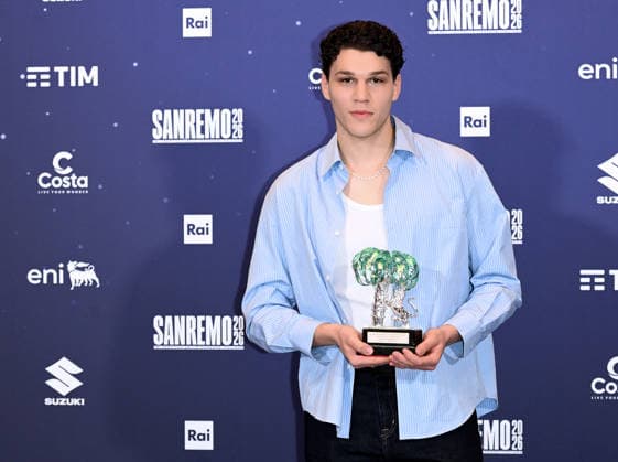 Sanremo, 76th Italian Song Festival - photocall Nicolò Filippucci - winner of the Young Artists section - in the photo: Nicolò Filippucci  Copyright: xTerenghi PoolxSanremo02x xipa-agency.netx xPoolxSanremox02x IPA_Agency_IPA72099486
