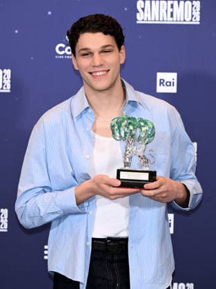 Sanremo, 76th Italian Song Festival - photocall Nicolò Filippucci - winner of the Young Artists section - in the photo: Nicolò Filippucci  Copyright: xTerenghi PoolxSanremo02x xipa-agency.netx xPoolxSanremox02x IPA_Agency_IPA72099499