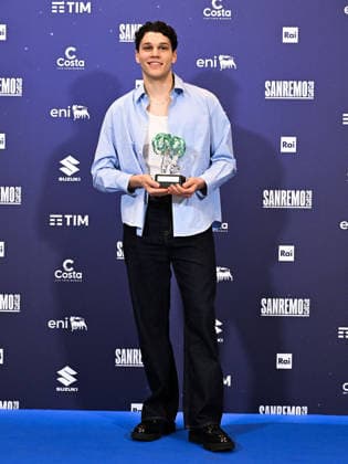 Sanremo, 76th Italian Song Festival. Photocall featuring Niccolò Filippucci, winner of the Sanremo Giovani award.  Copyright: xMaurizioxD Avanzox xipa-agency.netx xPoolxSanremox02x IPA_Agency_IPA72100236
