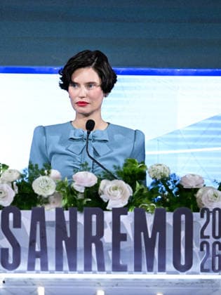 Sanremo, 76th Italian Song Festival. Press conference featuring Bianca Balti and the winners of Sanremo Giovani. Pictured: Bianca Balti  Copyright: xMaurizioxD Avanzox xipa-agency.netx xPoolxSanremox02x IPA_Agency_IPA72101070