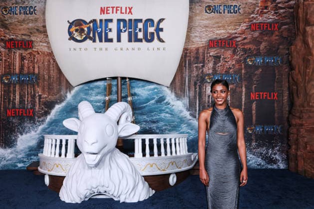 Los Angeles Fan Screening Event Of Netflix s One Piece: Into The Grand Line Season 2 LOS ANGELES, CALIFORNIA, USA - FEBRUARY 26: Charithra Chandran arrives at the Los Angeles Fan Screening Event Of Netflix s One Piece: Into The Grand Line Season 2 held at The United Theater on Broadway at STILE Downtown Los Angeles by Kasa on February 26, 2026 in Los Angeles, California, United States., Credit:Xavier Collin Avalon United States, California, Los Angeles, The United Theater on Broadway at STILE Downtown Los Angeles by Kasa  Copyright: xXavierxCollinx xAvalonx 1078709498