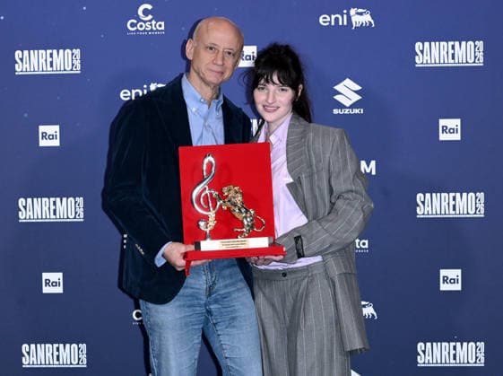 Sanremo, 76th Italian Song Festival - Mia Martini Critics Award photocall - pictured: Angelica Bove, Andrea Spinelli  Copyright: xTerenghi PoolxSanremo02x xipa-agency.netx xPoolxSanremox02x IPA_Agency_IPA72101721