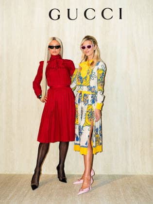 Milan, Milan Women s Fashion Week Fall Winter 2026 27 - Gucci Fashion Show - Guests - Pictured: Paris and Nicky Hilton  Copyright: xRiccardoxGiordanox xipa-agency.netx xRiccardoxGiordanox IPA_Agency_IPA72105278