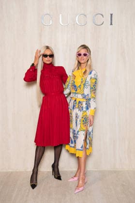 Milano Fashion Week - Women F W 26-27 Gucci Fashion Show Backdrop Milan, Italy Paris Hilton;Nicky Hilton Milano Fashion Week - Women F W 26-27 Gucci Fashion Show Backdrop Milan, Italy 27th February 2026 SGPItalia id 134545_001 * Not Exclusive  Copyright: xJohnnyxDallaxLibera SGPx