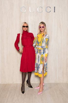 Milano Fashion Week - Women F W 26-27 Gucci Fashion Show Backdrop Milan, Italy Paris Hilton;Nicky Hilton Milano Fashion Week - Women F W 26-27 Gucci Fashion Show Backdrop Milan, Italy 27th February 2026 SGPItalia id 134545_001 * Not Exclusive  Copyright: xJohnnyxDallaxLibera SGPx
