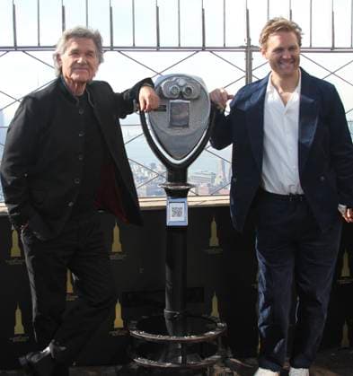 RECORD DATE NOT STATED Kurt and Wyatt Russell visit the Empire State Building for photo opportunity. (NEW) Kurt and Wyatt Russell visit the Empire State Building for photo opportunity. February 27, 2026, New York, USA: Kurt and Wyatt Russell visit the Empire State Building Observatory for a photo opportunity to celebrate the season two premiere of Apple TV™s Monarch: Legacy of Monsters, which will premiere globally on Apple TV on Friday, February 27, 2026 with the first episode. Credit: Niyi Fote Thenews2 (Foto: Niyi Fote Thenews2 imago images) Kurt and Wyatt Russell visit the Empire State Building for photo opportunity.  Copyright: xNiyixFotex