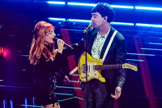 Live Music Show - 76Â° Festival di Sanremo 2026 - 3^ Serata MARIA ANTONIETTA AND COLOMBRE on stage during the third night of the Festival Sanremo during 76Â° Festival di Sanremo 2026 - 3^ Serata , Live Music Show in Sanremo, Italy, February 27 2026 Sanremo Sanremo Italy Copyright: xRenataxRoattinox xLiveMediax LPM_2317953