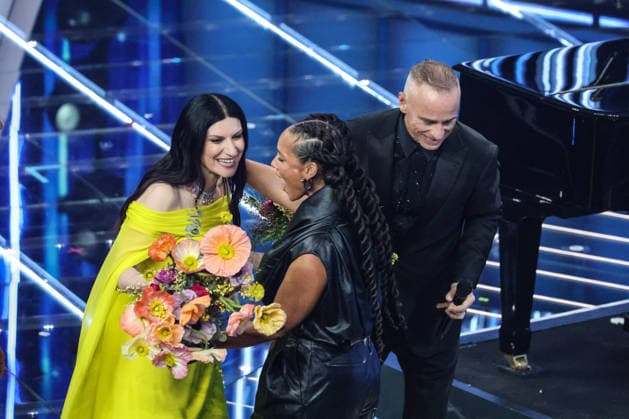 Live Music Show - 76Â° Festival di Sanremo 2026 - 3^ Serata ALICIA KEYS AND EROS RAMAZZOTTI RAF on stage during the third night of the Festival Sanremo during 76Â° Festival di Sanremo 2026 - 3^ Serata , Live Music Show in Sanremo, Italy, February 27 2026 Sanremo Sanremo Italy Copyright: xRenataxRoattinox xLiveMediax LPM_2317861