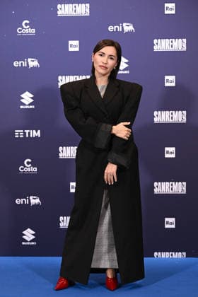 February 27, 2026, Sanremo, Rome, Italy: February 27, 2026, Sanremo. 76th Italian Song Festival. Photocall. Pictured: Serena Brancale. Sanremo Italy  - ZUMAa289 20260227_zia_a289_070 Copyright: xMariaxLauraxAntonellix