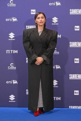 February 27, 2026, Sanremo, Rome, Italy: February 27, 2026, Sanremo. 76th Italian Song Festival. Photocall. Pictured: Serena Brancale. Sanremo Italy  - ZUMAa289 20260227_zia_a289_066 Copyright: xMariaxLauraxAntonellix