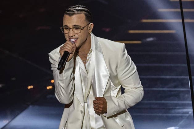 Live Music Show - 76Â° Festival di Sanremo 2026 - 3^ Serata samurai jay on stage during the third night of the Festival Sanremo during 76Â° Festival di Sanremo 2026 - 3^ Serata , Live Music Show in Sanremo, Italy, February 27 2026 Sanremo Sanremo Italy Copyright: xRenataxRoattinox xLiveMediax LPM_2317837