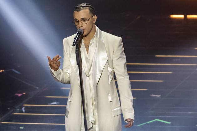 Live Music Show - 76Â° Festival di Sanremo 2026 - 3^ Serata samurai jay on stage during the third night of the Festival Sanremo during 76Â° Festival di Sanremo 2026 - 3^ Serata , Live Music Show in Sanremo, Italy, February 27 2026 Sanremo Sanremo Italy Copyright: xRenataxRoattinox xLiveMediax LPM_2317839