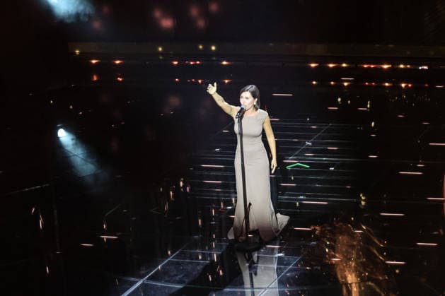 Live Music Show - 76Â° Festival di Sanremo 2026 - 3^ Serata SERENA BRANCALE on stage during the third night of the Festival Sanremo during 76Â° Festival di Sanremo 2026 - 3^ Serata , Live Music Show in Sanremo, Italy, February 27 2026 Sanremo Sanremo Italy Copyright: xRenataxRoattinox xLiveMediax LPM_2317844