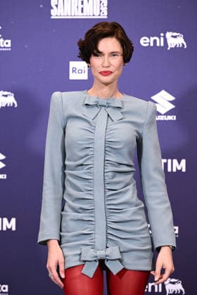 February 27, 2026, Sanremo, Rome, Italy: February 27, 2026, Sanremo. 76th Italian Song Festival. Photocall. Pictured: Bianca Balti Sanremo Italy  - ZUMAa289 20260227_zia_a289_075 Copyright: xMariaxLauraxAntonellix