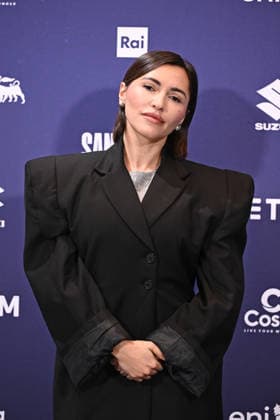 February 27, 2026, Sanremo, Rome, Italy: February 27, 2026, Sanremo. 76th Italian Song Festival. Photocall. Pictured: Serena Brancale. Sanremo Italy  - ZUMAa289 20260227_zia_a289_085 Copyright: xMariaxLauraxAntonellix
