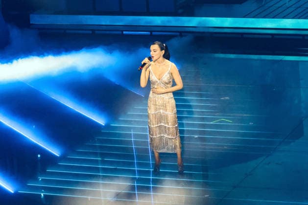 Live Music Show - 76Â° Festival di Sanremo 2026 - 3^ Serata ARISa on stage during the third night of the Festival Sanremo during 76Â° Festival di Sanremo 2026 - 3^ Serata , Live Music Show in Sanremo, Italy, February 27 2026 Sanremo Sanremo Italy Copyright: xRenataxRoattinox xLiveMediax LPM_2317825