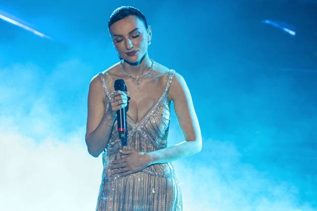 Live Music Show - 76Â° Festival di Sanremo 2026 - 3^ Serata ARISa on stage during the third night of the Festival Sanremo during 76Â° Festival di Sanremo 2026 - 3^ Serata , Live Music Show in Sanremo, Italy, February 27 2026 Sanremo Sanremo Italy Copyright: xRenataxRoattinox xLiveMediax LPM_2317828