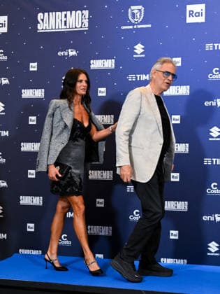 Sanremo, 76th Italian Song Festival. Photocall with Andrea Bocelli and his wife Veronica Berti.  Copyright: xManuelexMangiarottix xipa-agency.netx xPoolxSanremox02x IPA_Agency_IPA72111810