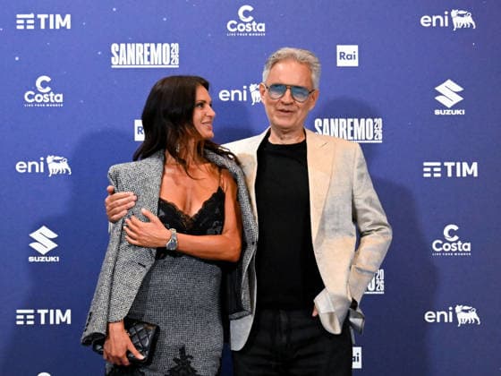 Sanremo, 76th Italian Song Festival. Photocall with Andrea Bocelli and his wife Veronica Berti.  Copyright: xManuelexMangiarottix xipa-agency.netx xPoolxSanremox02x IPA_Agency_IPA72111880