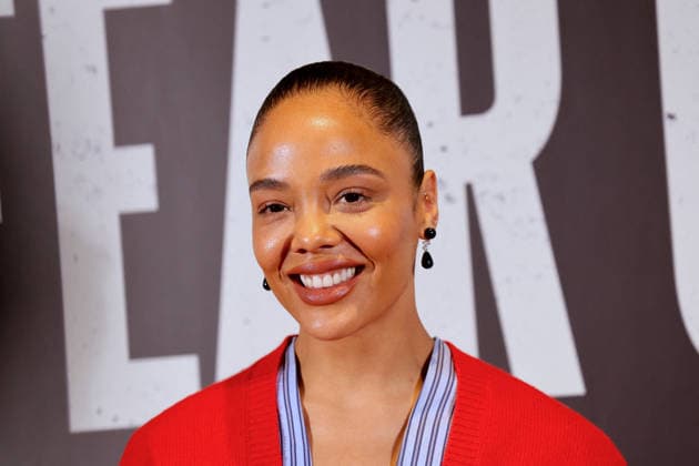 Adrien Brody and Tessa Thompson at The Fear Of 13 - New York Actors Tessa Thompson and Adrien Brody attend media day for their broadway show debut of The Fear of 13 at the James Earl Jones Theatre in New York, NY on February 27, 2026. Photo by Charles Guerin ABACAPRESS.COM New York NY  Copyright: xGuerinxCharles ABACAx