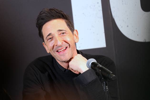 Adrien Brody and Tessa Thompson at The Fear Of 13 - New York Actors Tessa Thompson and Adrien Brody attend media day for their broadway show debut of The Fear of 13 at the James Earl Jones Theatre in New York, NY on February 27, 2026. Photo by Charles Guerin ABACAPRESS.COM New York NY  Copyright: xGuerinxCharles ABACAx