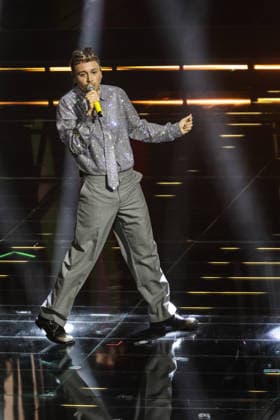 Live Music Show - 76Â° Festival di Sanremo 2026 - 3^ Serata SAYF on stage during the third night of the Festival Sanremo during 76Â° Festival di Sanremo 2026 - 3^ Serata , Live Music Show in Sanremo, Italy, February 27 2026 Sanremo Sanremo Italy Copyright: xRenataxRoattinox xLiveMediax LPM_2317802