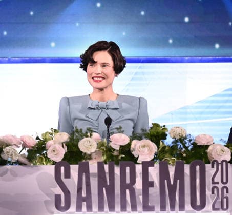 February 27, 2026, Sanremo, Rome, Italy: February 26, 2026, Sanremo. 76th Italian Song Festival. Press conference. Pictured: Bianca Balti. Sanremo Italy  - ZUMAa289 20260227_zia_a289_161 Copyright: xMariaxLauraxAntonellix