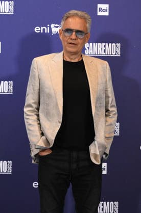 February 27, 2026, Sanremo, ITALY: Italian tenor Andrea Bocelli poses during a photocall at the 76th edition of the Sanremo Italian Song Festival, in Sanremo, Italy, 27 February 2026. The music festival will run from 24 to 28 February 2026. ANSA ETTORE FERRARI. Sanremo ITALY  - ZUMAa110 20260227_zaf_a110_090 Copyright: xEttorexFerrarix