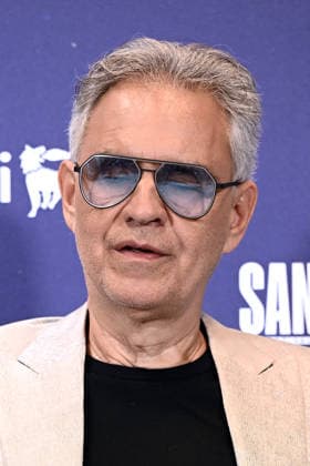 February 27, 2026, Sanremo, Rome, Italy: February 27, 2026, Sanremo. 76th Italian Song Festival. Photocall. Pictured: Andrea Bocelli and Veronica Berti. Sanremo Italy  - ZUMAa289 20260227_zia_a289_182 Copyright: xMariaxLauraxAntonellix