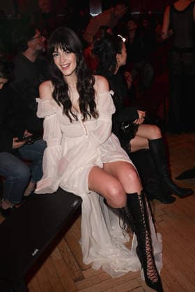 Milan, Milan Women s Fashion Week Fall Winter 2026 27 - Women s Fashion, Fall Winter 2026 27 - Blumarine fashion show - front row in the photo: Ginevra Ferro  Copyright: xSimonaxChiocciax xipa-agency.netx xFotosickix IPA_Agency_IPA72114136