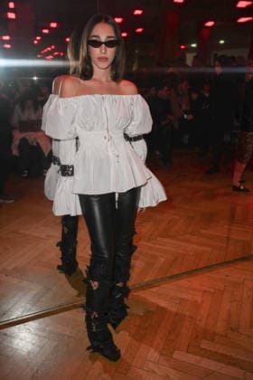 Milan, Milan Women s Fashion Week Fall Winter 2026 27 - Women s Fashion, Fall Winter 2026 27 - Blumarine fashion show - front row in the photo: Ginevra Mavilla  Copyright: xSimonaxChiocciax xipa-agency.netx xFotosickix IPA_Agency_IPA72114272