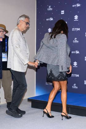 76th Italian Song Festival of Sanremo Photocall Andrea Bocelli and wier Veronica Berti Teatro Aristo Press Room Sanremo, Italy Andrea Bocelli; Veronica Berti 76th Italian Song Festival of Sanremo Photocall Andrea Bocelli and wier Veronica Berti Teatro Aristo Press Room Sanremo, Italy February 2026 SGPItalia id 134399_058 Not Exclusive  Copyright: xAlfonsoxCatalano SGPx
