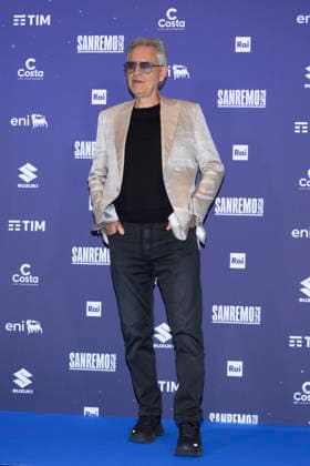 76th Italian Song Festival of Sanremo Photocall Andrea Bocelli and wier Veronica Berti Teatro Aristo Press Room Sanremo, Italy Andrea Bocelli 76th Italian Song Festival of Sanremo Photocall Andrea Bocelli and wier Veronica Berti Teatro Aristo Press Room Sanremo, Italy February 2026 SGPItalia id 134399_058 Not Exclusive  Copyright: xAlfonsoxCatalano SGPx