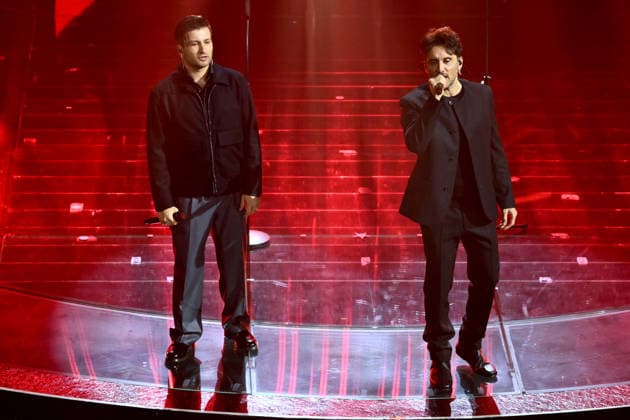 Sanremo, 76th Italian Song Festival - fourth evening. Pictured: Eddie Brock, Fabrizio Moro  Copyright: xAlbertoxTerenghix xPoolxSanremox02x xipa-agency.netx xPoolxSanremox02x IPA_Agency_IPA72118285