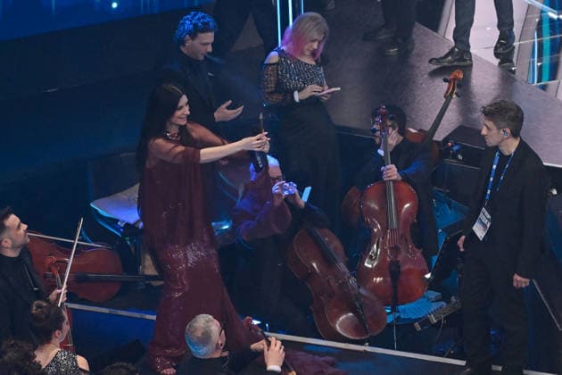 February 27, 2026, Sanremo, Rome, Italy: 76th Italian Song Festival. Pictured: Laura Pausini . Sanremo. Italy 26 Feb 2026 Sanremo Italy  - ZUMAa289 20260227_zia_a289_264 Copyright: xMariaxLauraxAntonellix