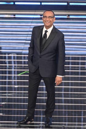 February 27, 2026, Sanremo, Rome, Italy: 76th Italian Song Festival. Pictured is Carlo Conti. . Sanremo. Italy 26 Feb 2026 Sanremo Italy  - ZUMAa289 20260227_zia_a289_265 Copyright: xMariaxLauraxAntonellix