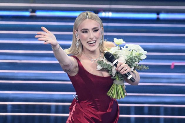 February 27, 2026, Sanremo, Rome, Italy: 76th Italian Song Festival. Pictured: Mara Sattei . Sanremo. Italy 26 Feb 2026 Sanremo Italy  - ZUMAa289 20260227_zia_a289_266 Copyright: xMariaxLauraxAntonellix