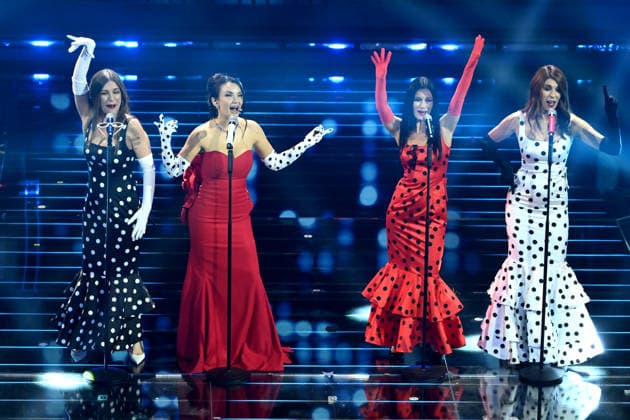 Sanremo, 76th Italian Song Festival - fourth evening. In the photo Elettra Lamborghini, Las Ketchup  Copyright: xAlbertoxTerenghix xPoolxSanremox02x xipa-agency.netx xPoolxSanremox02x IPA_Agency_IPA72118272
