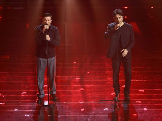 Sanremo, 76th Italian Song Festival - fourth evening. Pictured: Eddie Brock, Fabrizio Moro  Copyright: xAlbertoxTerenghix xPoolxSanremox02x xipa-agency.netx xPoolxSanremox02x IPA_Agency_IPA72118469