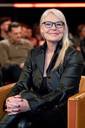 MDR - Riverboat. Eisschnelllauf-Legende Gunda Niemann-Stirnemann anläßlich der Aufzeichnung der MDR - Talkshow Riverboat am 27.02.2026 in der Mediacity Leipzig. 20260227ADO0020