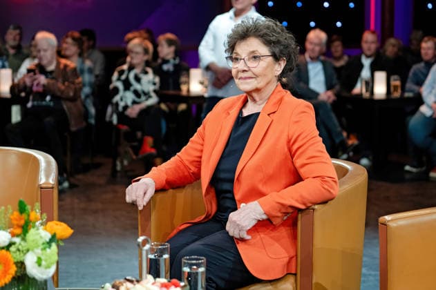 MDR - Riverboat. Schauzspielerin Monika Baumgartner anläßlich der Aufzeichnung der MDR - Talkshow Riverboat am 27.02.2026 in der Mediacity Leipzig. 20260227ADO0027