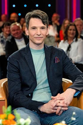 MDR - Riverboat. Schauspieler Sabin Tambrea anläßlich der Aufzeichnung der MDR - Talkshow Riverboat am 27.02.2026 in der Mediacity Leipzig. 20260227ADO00302