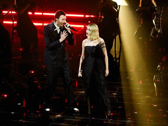 Sanremo, 76th Italian Song Festival. Fourth Evening. Pictured: Mara Sattei, Mecna  Copyright: xMaurizioxD Avanzox xipa-agency.netx xPoolxSanremox02x IPA_Agency_IPA72119437