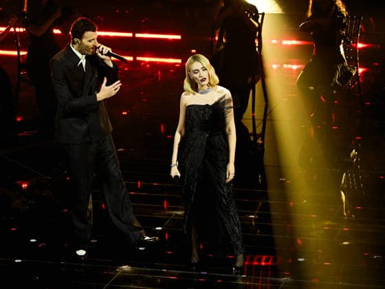 Sanremo, 76th Italian Song Festival. Fourth Evening. Pictured: Mara Sattei, Mecna  Copyright: xMaurizioxD Avanzox xipa-agency.netx xPoolxSanremox02x IPA_Agency_IPA72119439