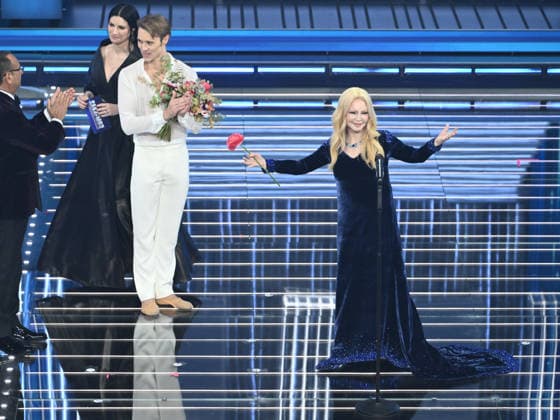 Sanremo, 76th Italian Song Festival - fourth evening. Pictured: Patty Pravo, Timofej Andrijashenko.  Copyright: xAlbertoxTerenghix xPoolxSanremox02x xipa-agency.netx xPoolxSanremox02x IPA_Agency_IPA72120542