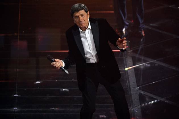 Foto IPP Felice De Martino Sanremo 26 02 2026 76° Festival della canzone italiana - quarta serata serata cover Nella foto gianni morandi Italy Photo Press World Copyright