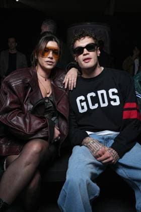 Milan, Milan Women s Fashion Week: Fall Winter 2026 27 - Women s Fashion, Fall Winter 2026 27 - GCDS fashion show - front raw in the photo: Emma Marrone Blanco  Copyright: xRiccardoxGiordanox xipa-agency.netx xRiccardoxGIordanox IPA_Agency_IPA72122925