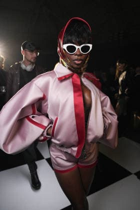 Milan, Milan Women s Fashion Week: Fall Winter 2026 27 - Women s Fashion, Fall Winter 2026 27 - GCDS fashion show - front raw in the photo: guest  Copyright: xRiccardoxGiordanox xipa-agency.netx xRiccardoxGIordanox IPA_Agency_IPA72122990