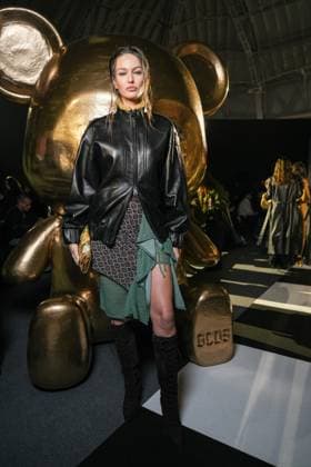 Milan, Milan Women s Fashion Week: Fall Winter 2026 27 - Women s Fashion, Fall Winter 2026 27 - GCDS fashion show - front raw in the photo: guest  Copyright: xRiccardoxGiordanox xipa-agency.netx xRiccardoxGIordanox IPA_Agency_IPA72123026